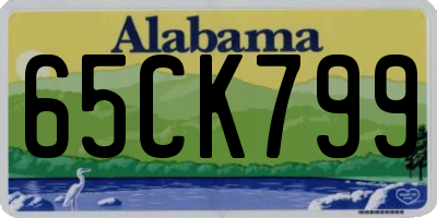 AL license plate 65CK799