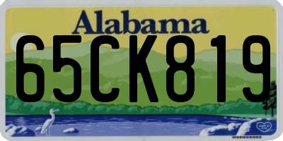 AL license plate 65CK819