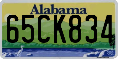 AL license plate 65CK834