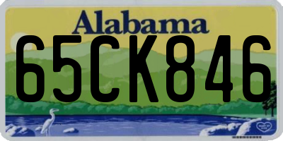 AL license plate 65CK846