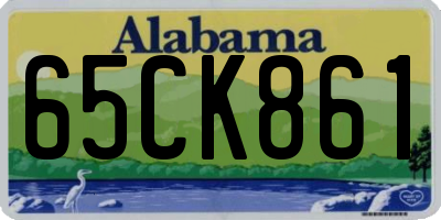 AL license plate 65CK861
