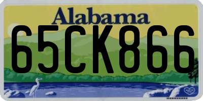 AL license plate 65CK866