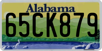 AL license plate 65CK879