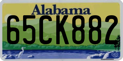 AL license plate 65CK882