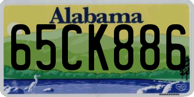 AL license plate 65CK886