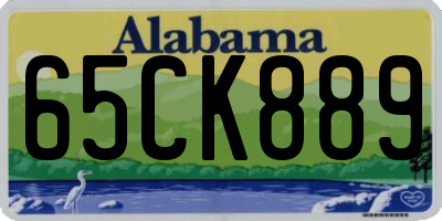 AL license plate 65CK889