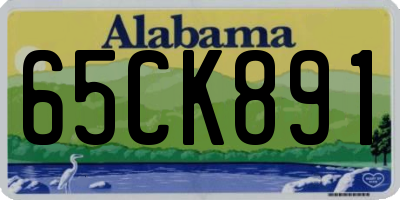 AL license plate 65CK891
