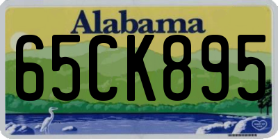 AL license plate 65CK895