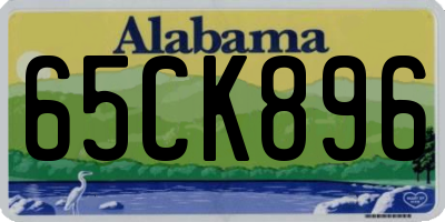 AL license plate 65CK896