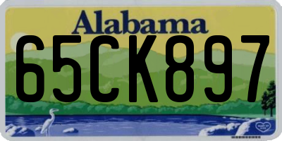 AL license plate 65CK897