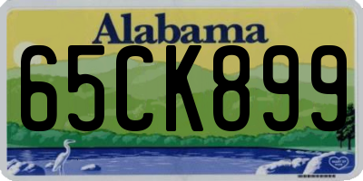 AL license plate 65CK899