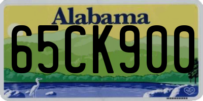 AL license plate 65CK900