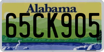 AL license plate 65CK905