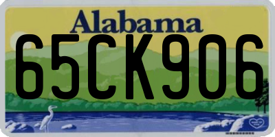 AL license plate 65CK906