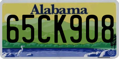 AL license plate 65CK908