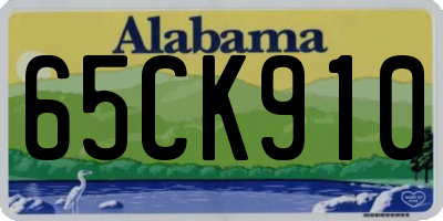 AL license plate 65CK910