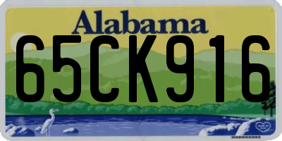 AL license plate 65CK916