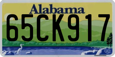 AL license plate 65CK917
