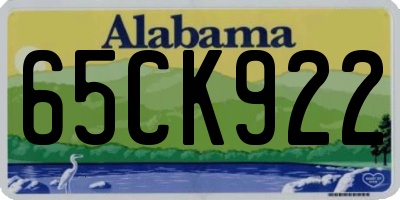 AL license plate 65CK922