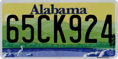 AL license plate 65CK924