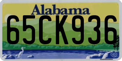 AL license plate 65CK936