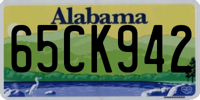 AL license plate 65CK942