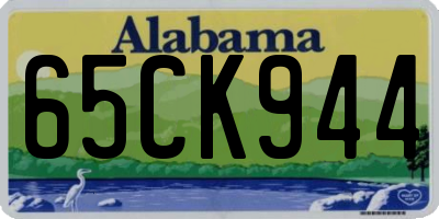 AL license plate 65CK944