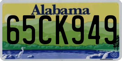 AL license plate 65CK949