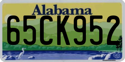 AL license plate 65CK952