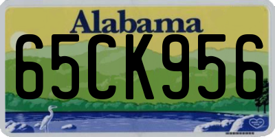 AL license plate 65CK956