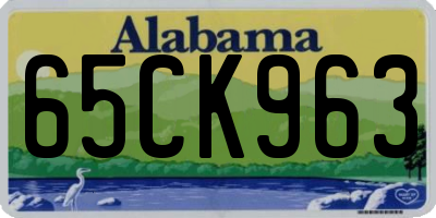 AL license plate 65CK963