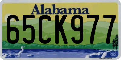 AL license plate 65CK977
