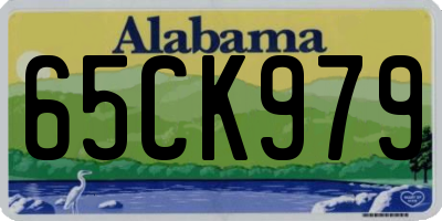 AL license plate 65CK979