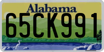 AL license plate 65CK991