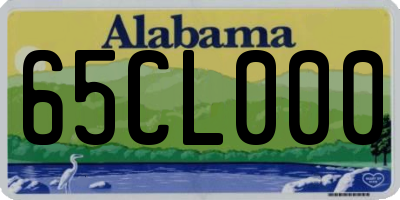 AL license plate 65CL000