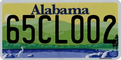 AL license plate 65CL002