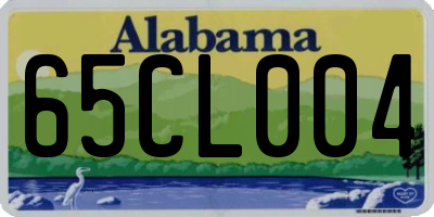 AL license plate 65CL004