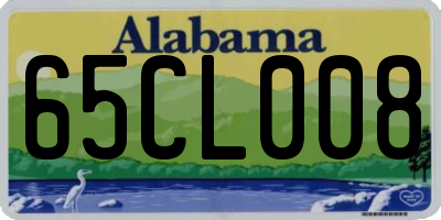 AL license plate 65CL008