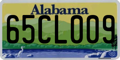 AL license plate 65CL009