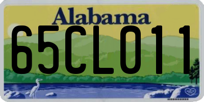 AL license plate 65CL011