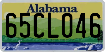 AL license plate 65CL046
