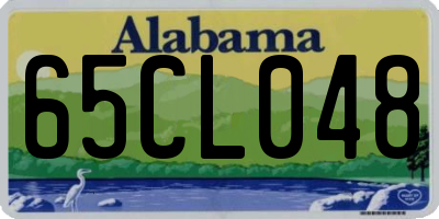 AL license plate 65CL048