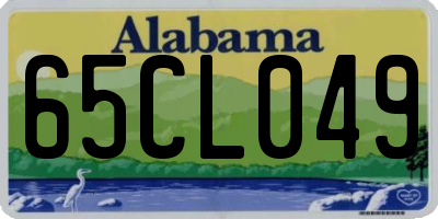 AL license plate 65CL049