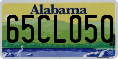 AL license plate 65CL050