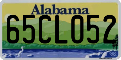 AL license plate 65CL052