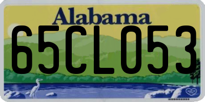 AL license plate 65CL053