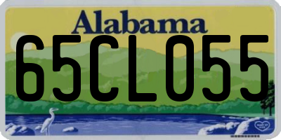 AL license plate 65CL055