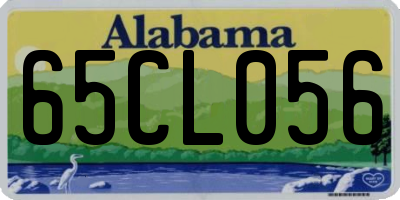 AL license plate 65CL056