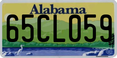 AL license plate 65CL059