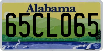 AL license plate 65CL065